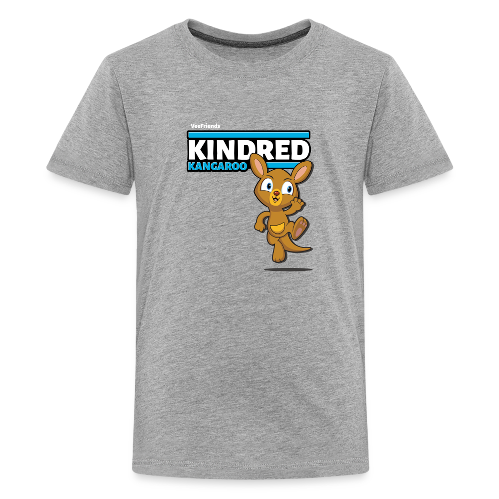 
            
                Load image into Gallery viewer, Kindred Kangaroo Character Comfort Kids Tee - heather gray
            
        