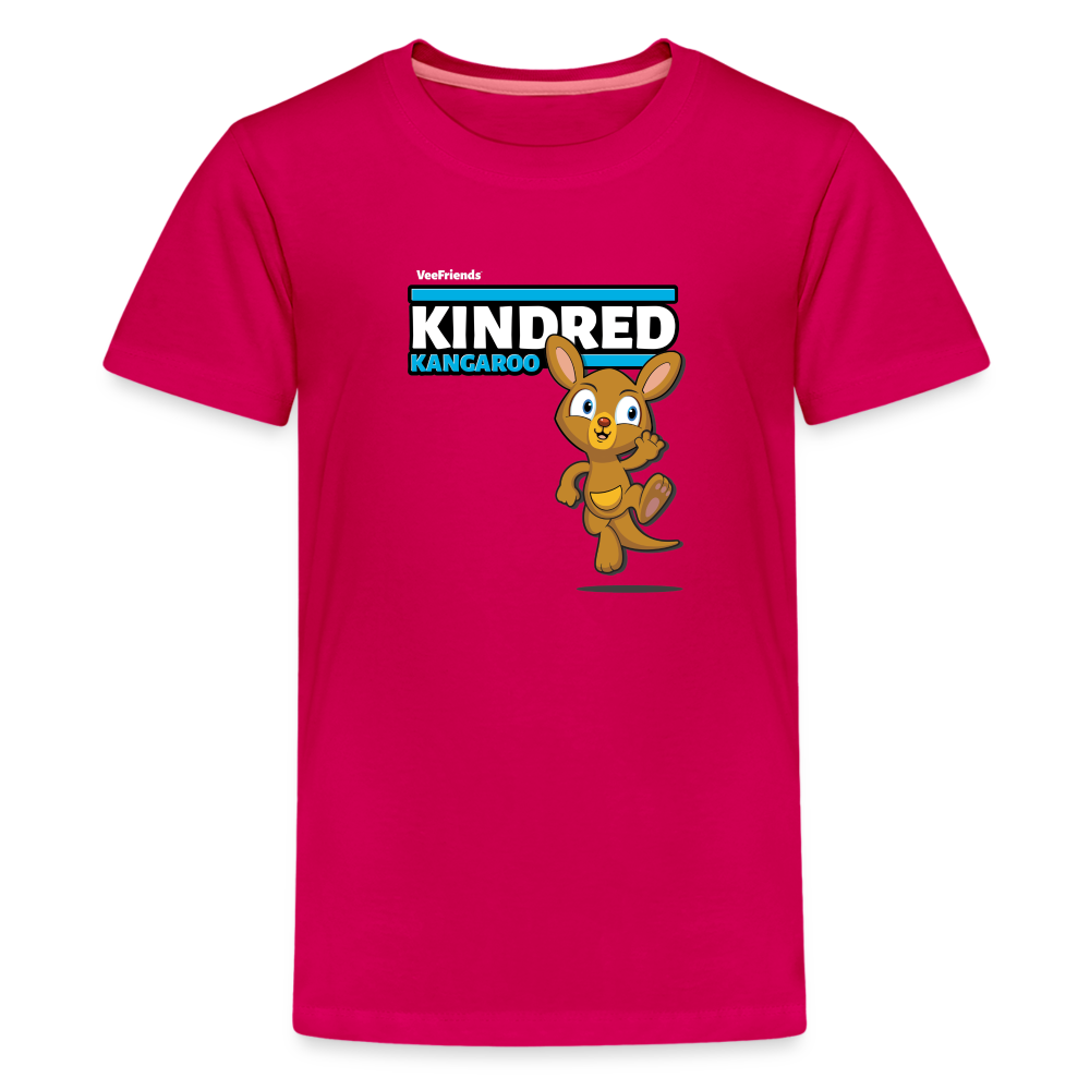 Kindred Kangaroo Character Comfort Kids Tee - dark pink