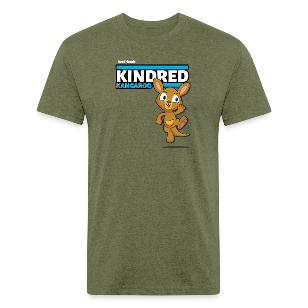 Kindred Kangaroo Character Comfort Adult Tee - heather military green