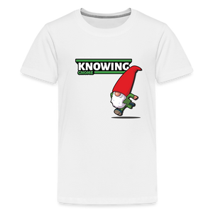 
            
                Load image into Gallery viewer, Knowing Gnome Character Comfort Kids Tee - white
            
        