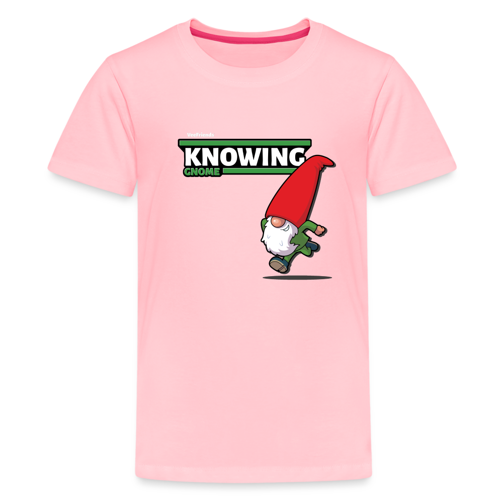 
            
                Load image into Gallery viewer, Knowing Gnome Character Comfort Kids Tee - pink
            
        