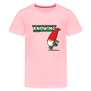 
            
                Load image into Gallery viewer, Knowing Gnome Character Comfort Kids Tee - pink
            
        
