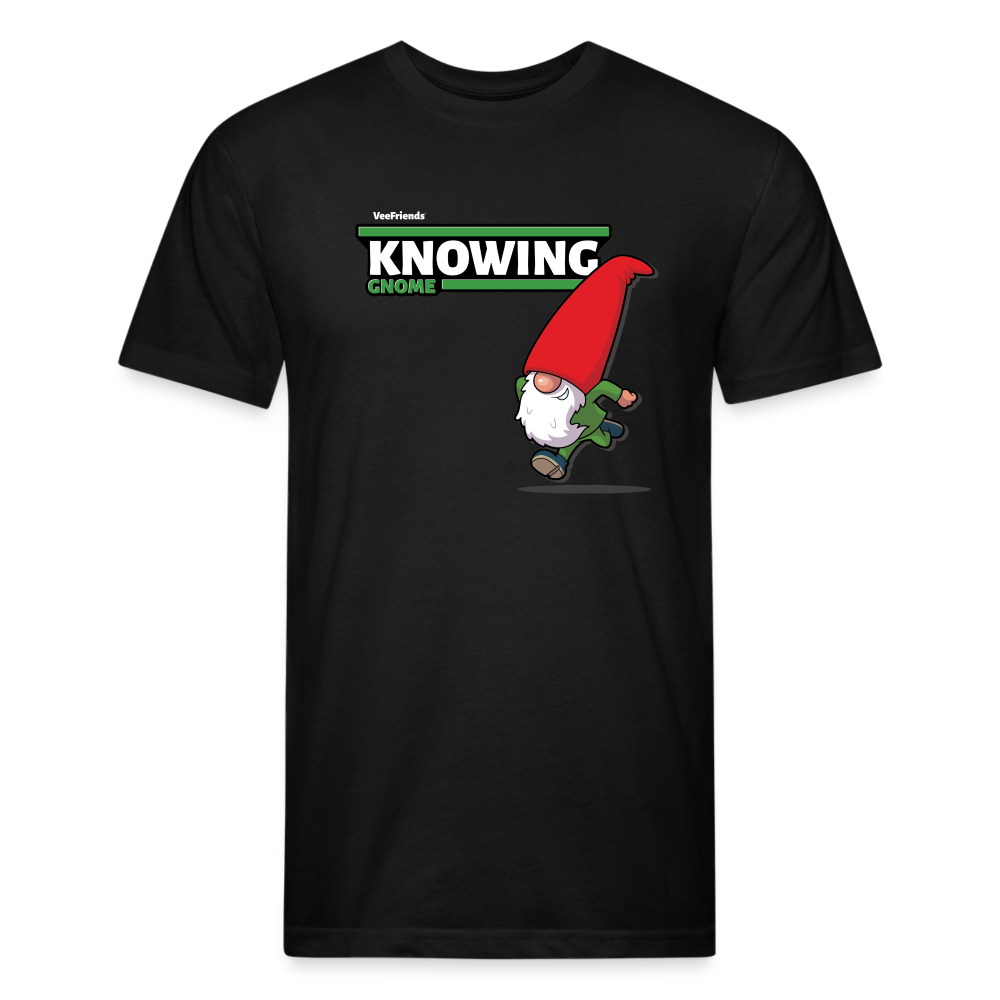 Knowing Gnome Character Comfort Adult Tee - black