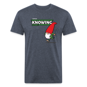 Knowing Gnome Character Comfort Adult Tee - heather navy