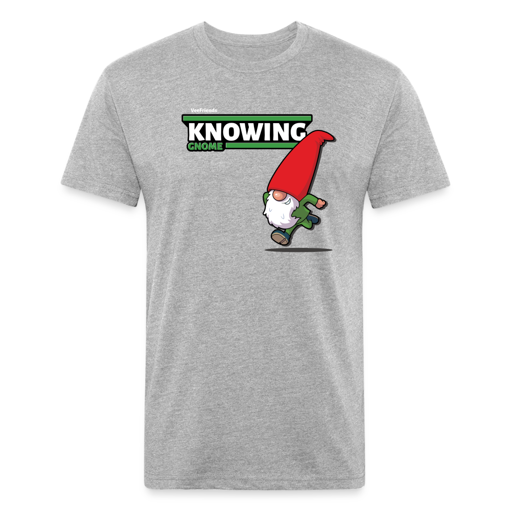 Knowing Gnome Character Comfort Adult Tee - heather gray