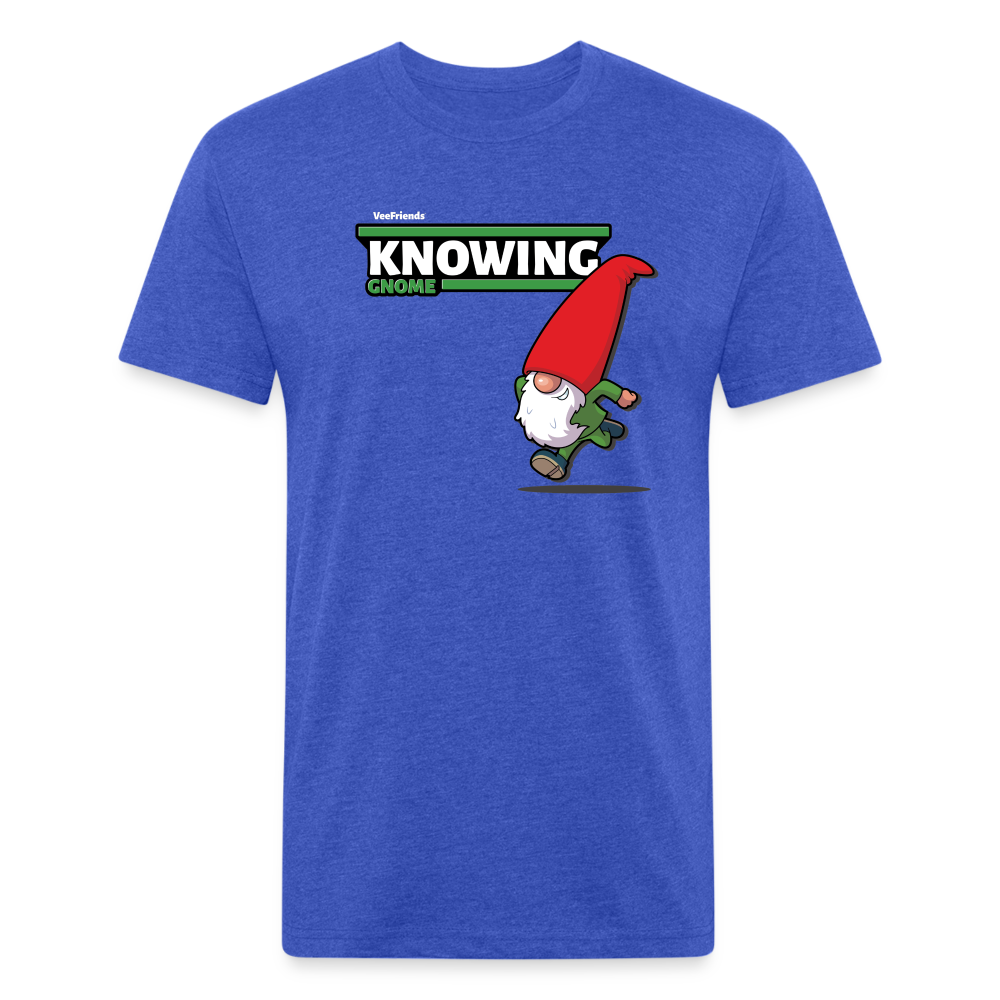 Knowing Gnome Character Comfort Adult Tee - heather royal