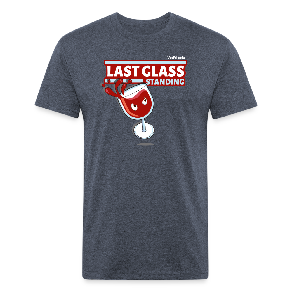 Last Glass Standing Character Comfort Adult Tee - heather navy