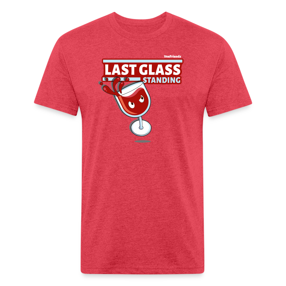 Last Glass Standing Character Comfort Adult Tee - heather red