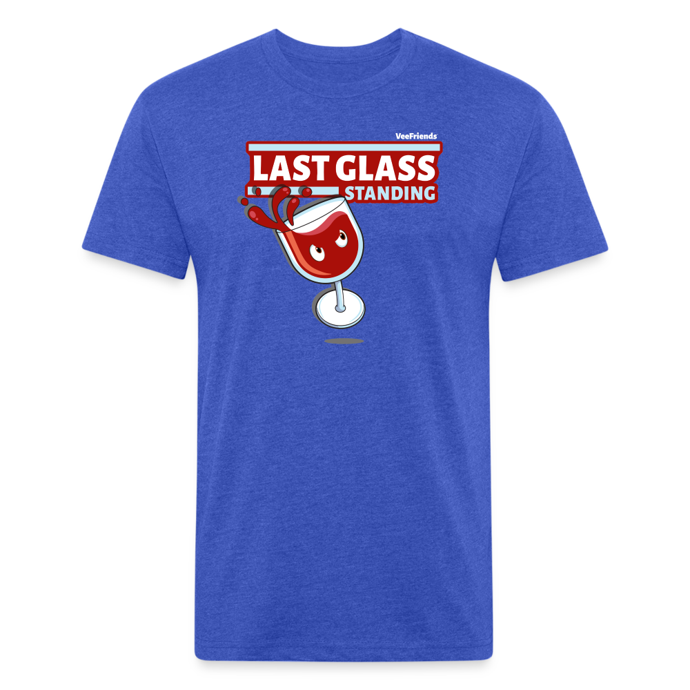 Last Glass Standing Character Comfort Adult Tee - heather royal