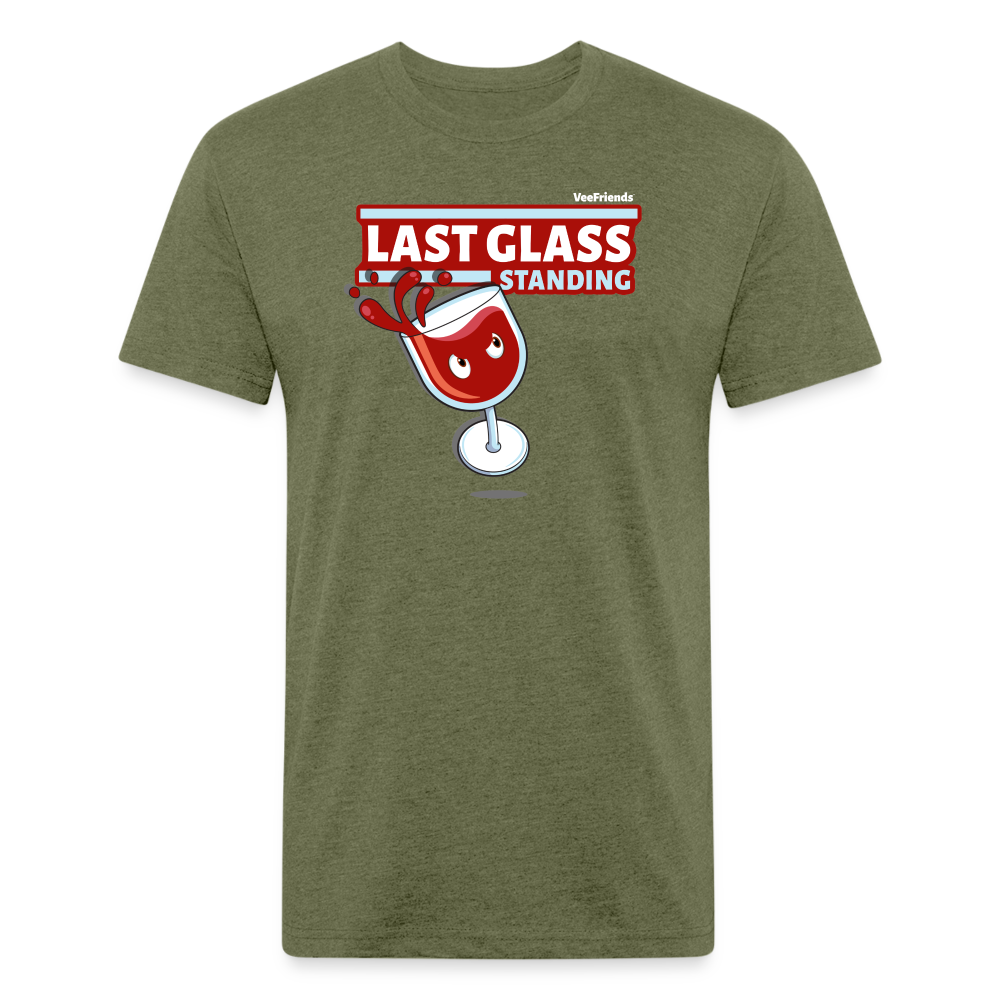 Last Glass Standing Character Comfort Adult Tee - heather military green