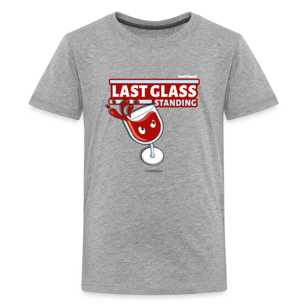 Last Glass Standing Character Comfort Kids Tee - heather gray