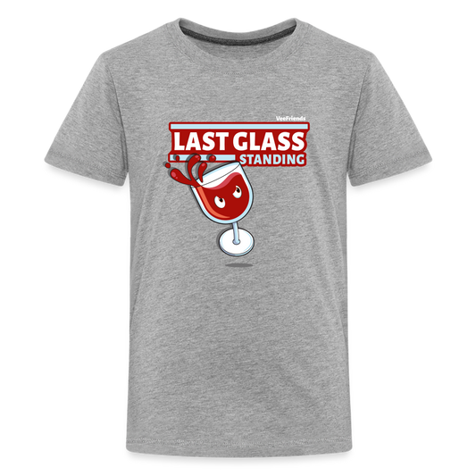 Last Glass Standing Character Comfort Kids Tee - heather gray