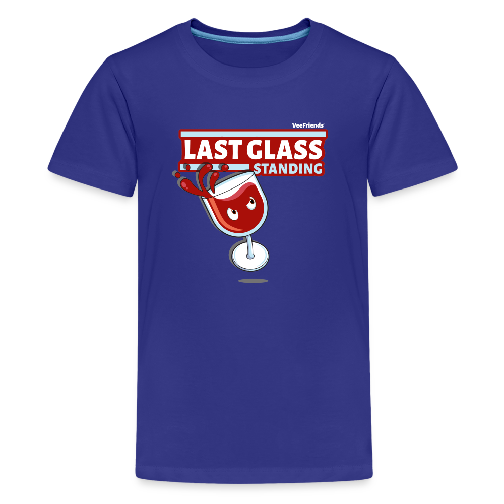 Last Glass Standing Character Comfort Kids Tee - royal blue