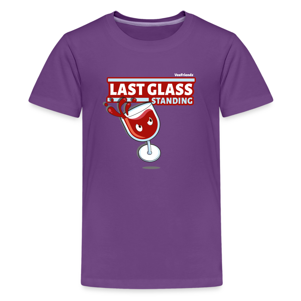 Last Glass Standing Character Comfort Kids Tee - purple
