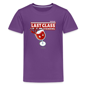 
            
                Load image into Gallery viewer, Last Glass Standing Character Comfort Kids Tee - purple
            
        