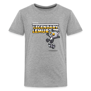 Legendary Lemur Character Comfort Kids Tee - heather gray