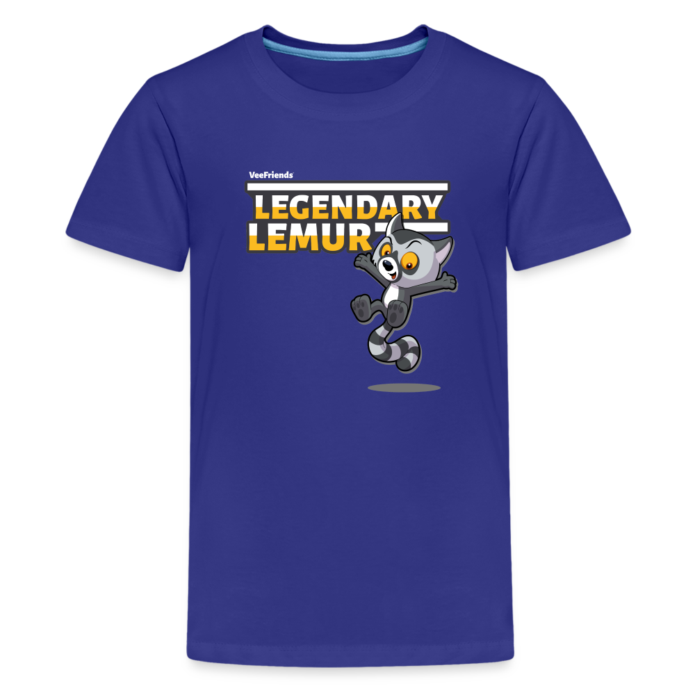 Legendary Lemur Character Comfort Kids Tee - royal blue