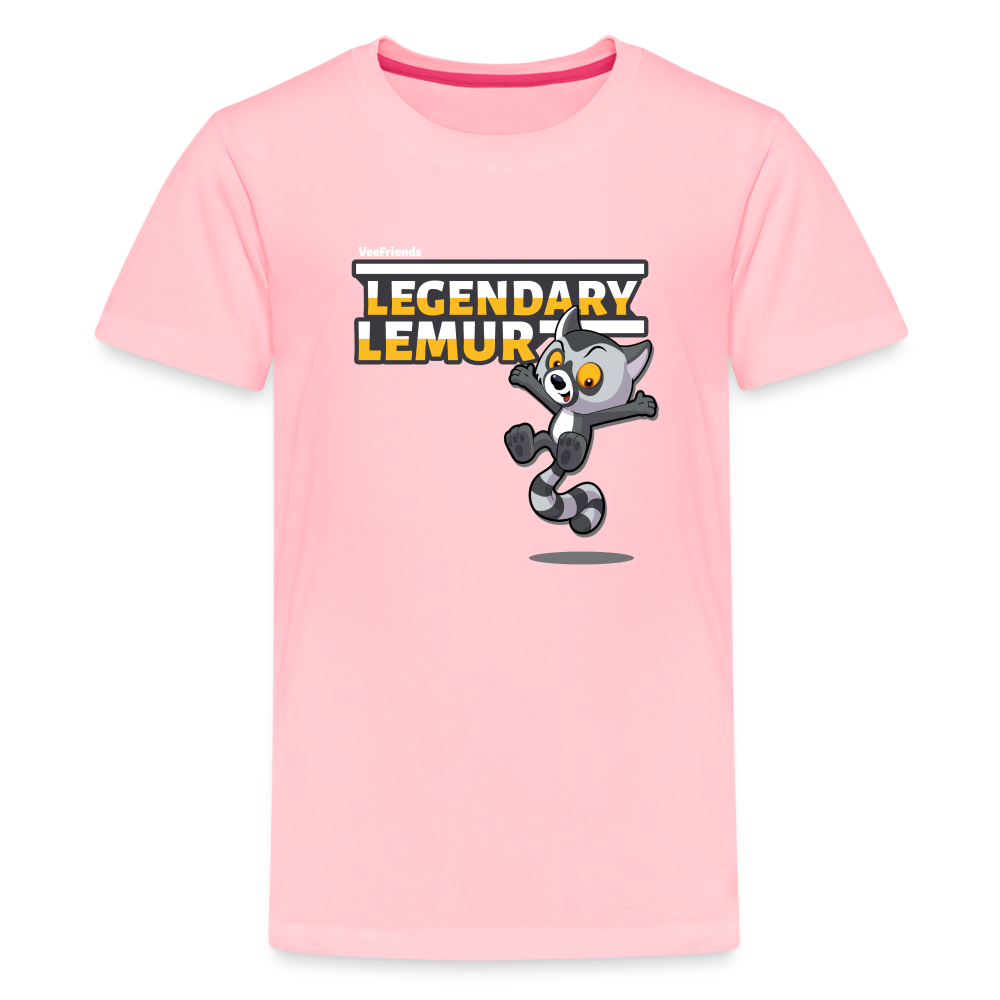 Legendary Lemur Character Comfort Kids Tee - pink