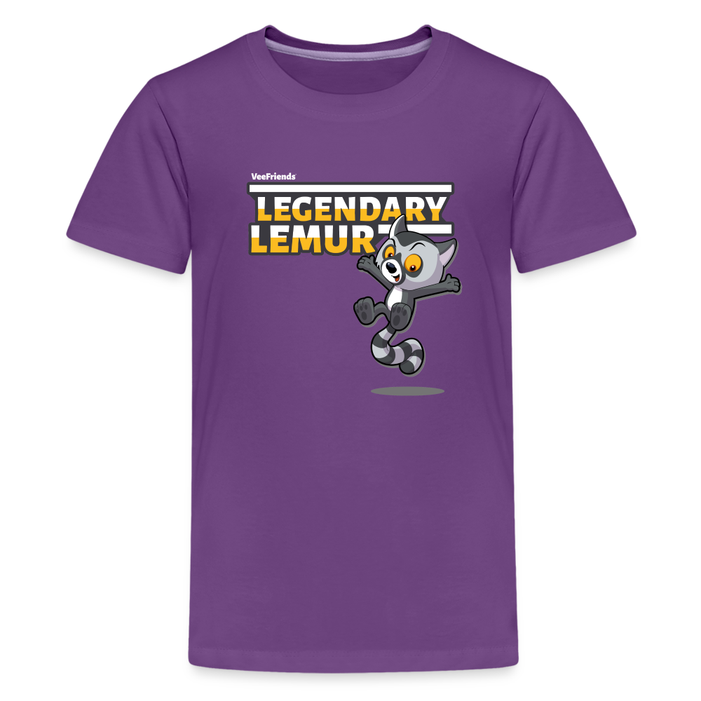 Legendary Lemur Character Comfort Kids Tee - purple