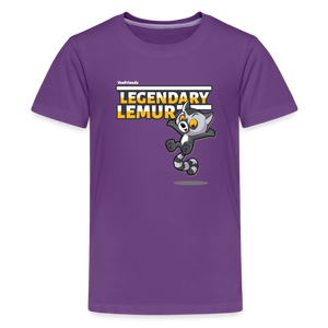 Legendary Lemur Character Comfort Kids Tee - purple