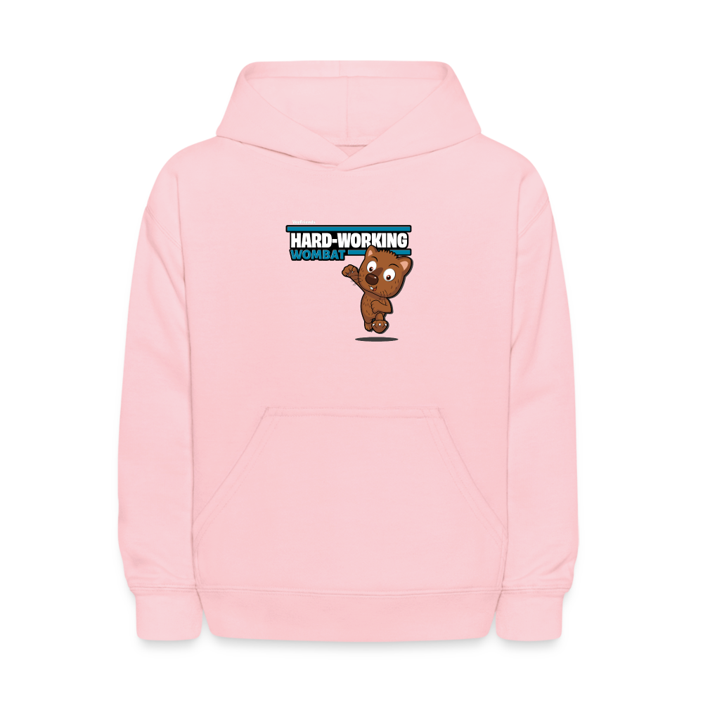 
            
                Load image into Gallery viewer, Hard-Working Wombat Character Comfort Kids Hoodie - pink
            
        