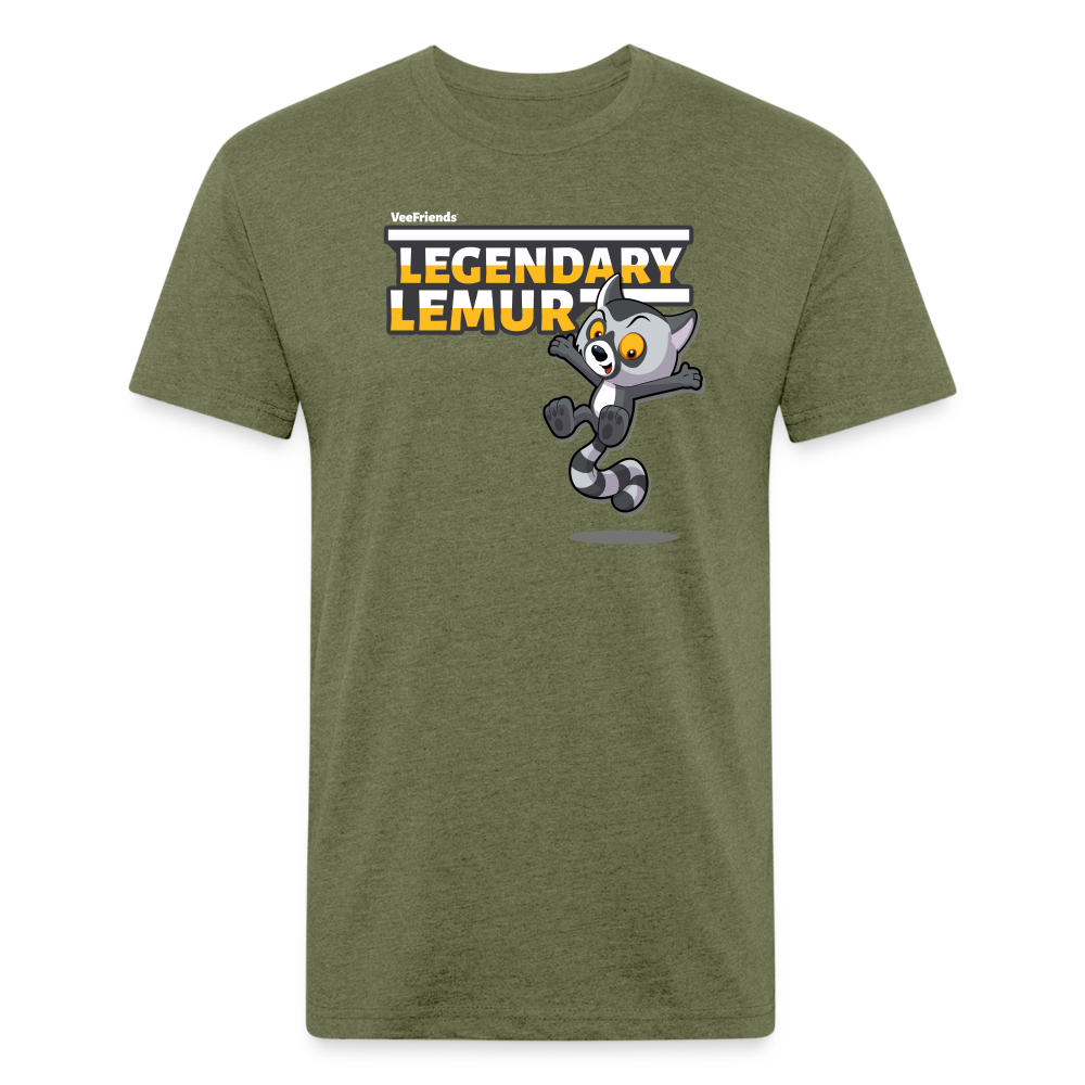 
            
                Load image into Gallery viewer, Legendary Lemur Character Comfort Adult Tee - heather military green
            
        