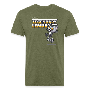 Legendary Lemur Character Comfort Adult Tee - heather military green