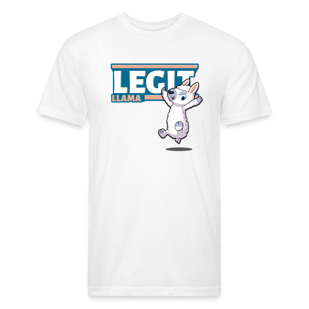 Legit Llama Character Comfort Adult Tee - white