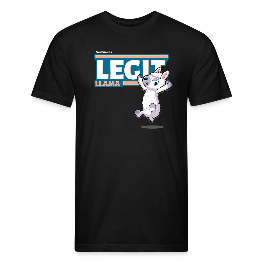 Legit Llama Character Comfort Adult Tee - black