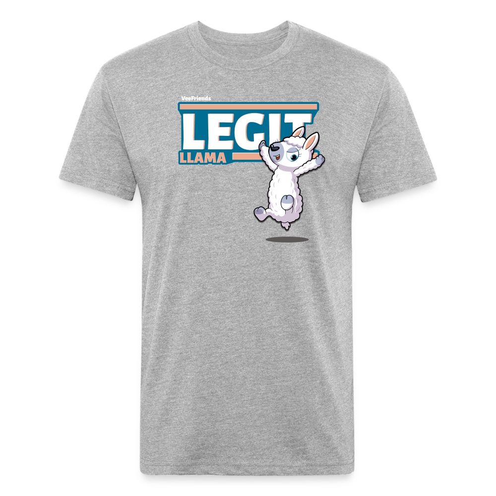 
            
                Load image into Gallery viewer, Legit Llama Character Comfort Adult Tee - heather gray
            
        