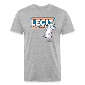 Legit Llama Character Comfort Adult Tee - heather gray