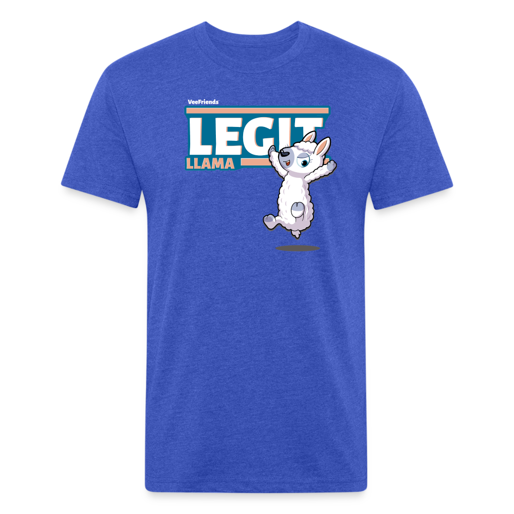 Legit Llama Character Comfort Adult Tee - heather royal