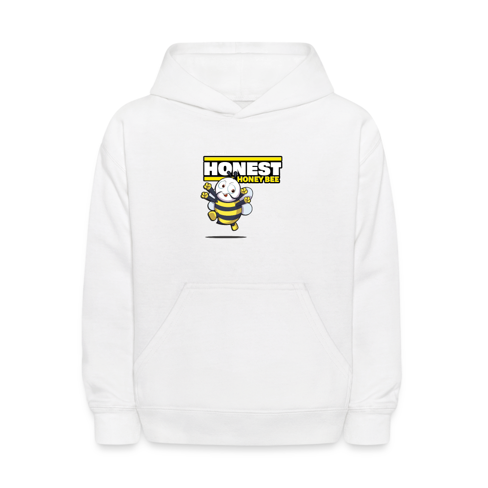 Honest Honey Bee Character Comfort Kids Hoodie - white