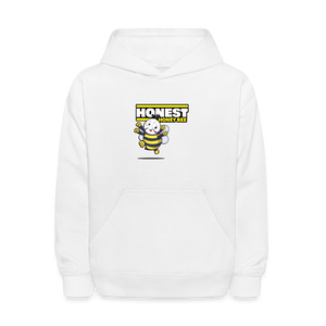 Honest Honey Bee Character Comfort Kids Hoodie - white