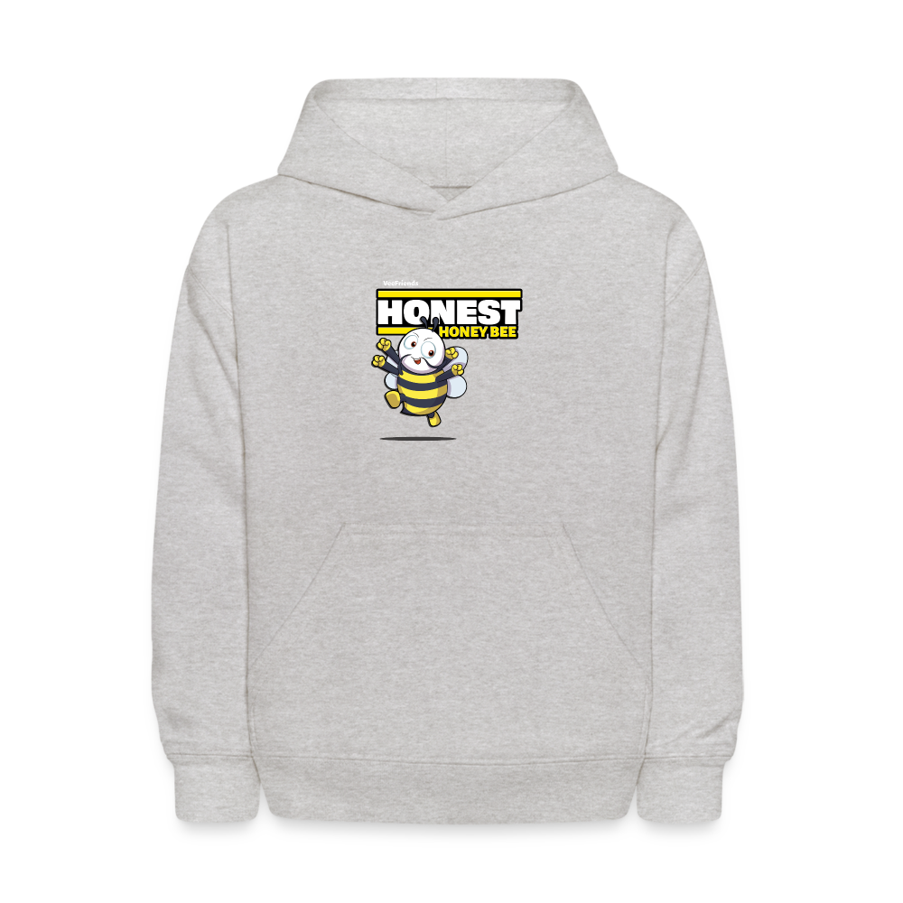 
            
                Load image into Gallery viewer, Honest Honey Bee Character Comfort Kids Hoodie - heather gray
            
        
