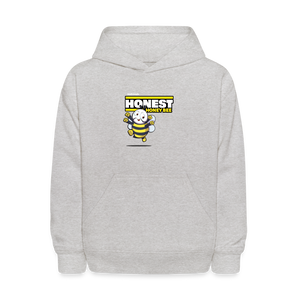 Honest Honey Bee Character Comfort Kids Hoodie - heather gray