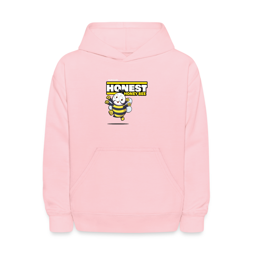 Honest Honey Bee Character Comfort Kids Hoodie - pink