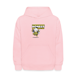 Honest Honey Bee Character Comfort Kids Hoodie - pink