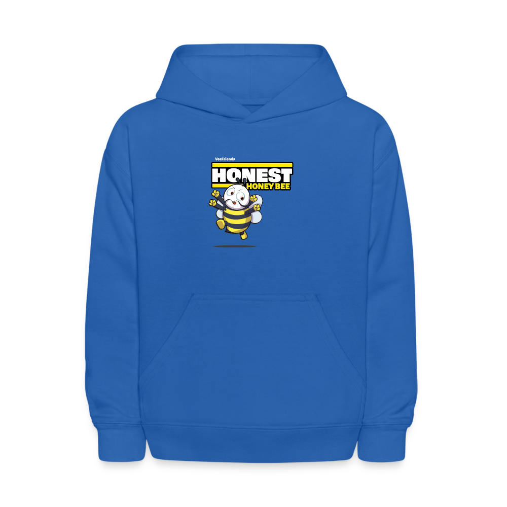 Honest Honey Bee Character Comfort Kids Hoodie - royal blue