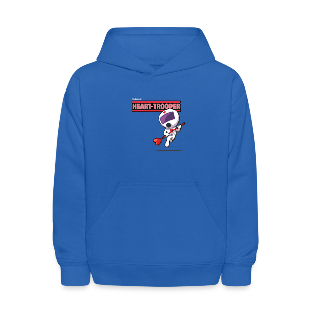 Heart-Trooper Character Comfort Kids Hoodie - royal blue