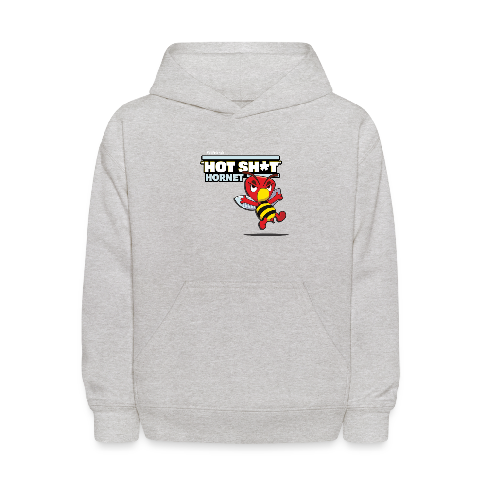 "Hot Sh*t" Hornet Character Comfort Kids Hoodie - heather gray