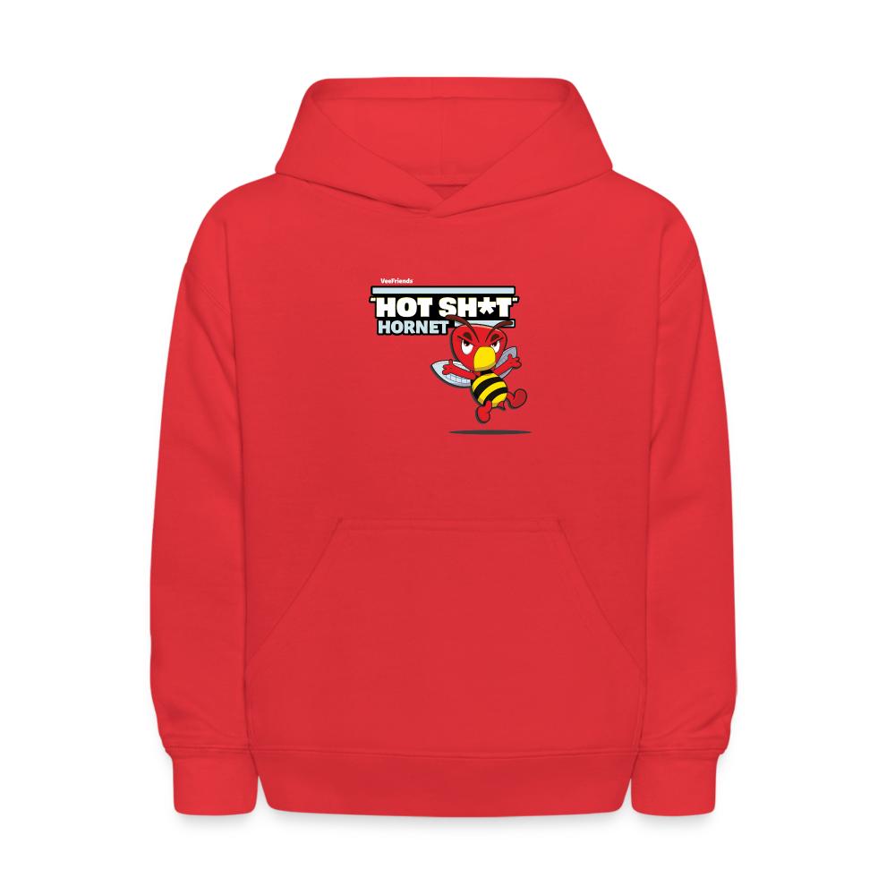 "Hot Sh*t" Hornet Character Comfort Kids Hoodie - red