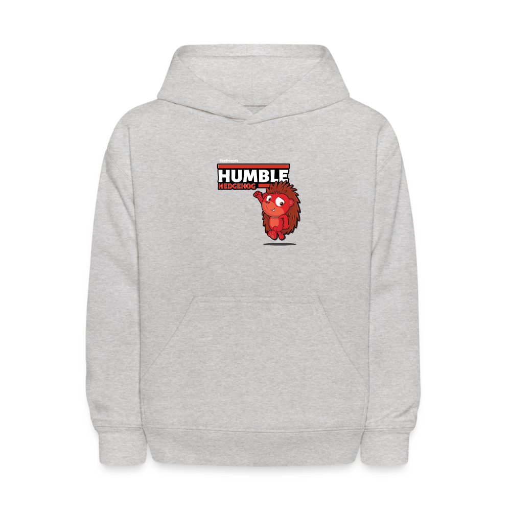 Humble Hedgehog Character Comfort Kids Hoodie - heather gray