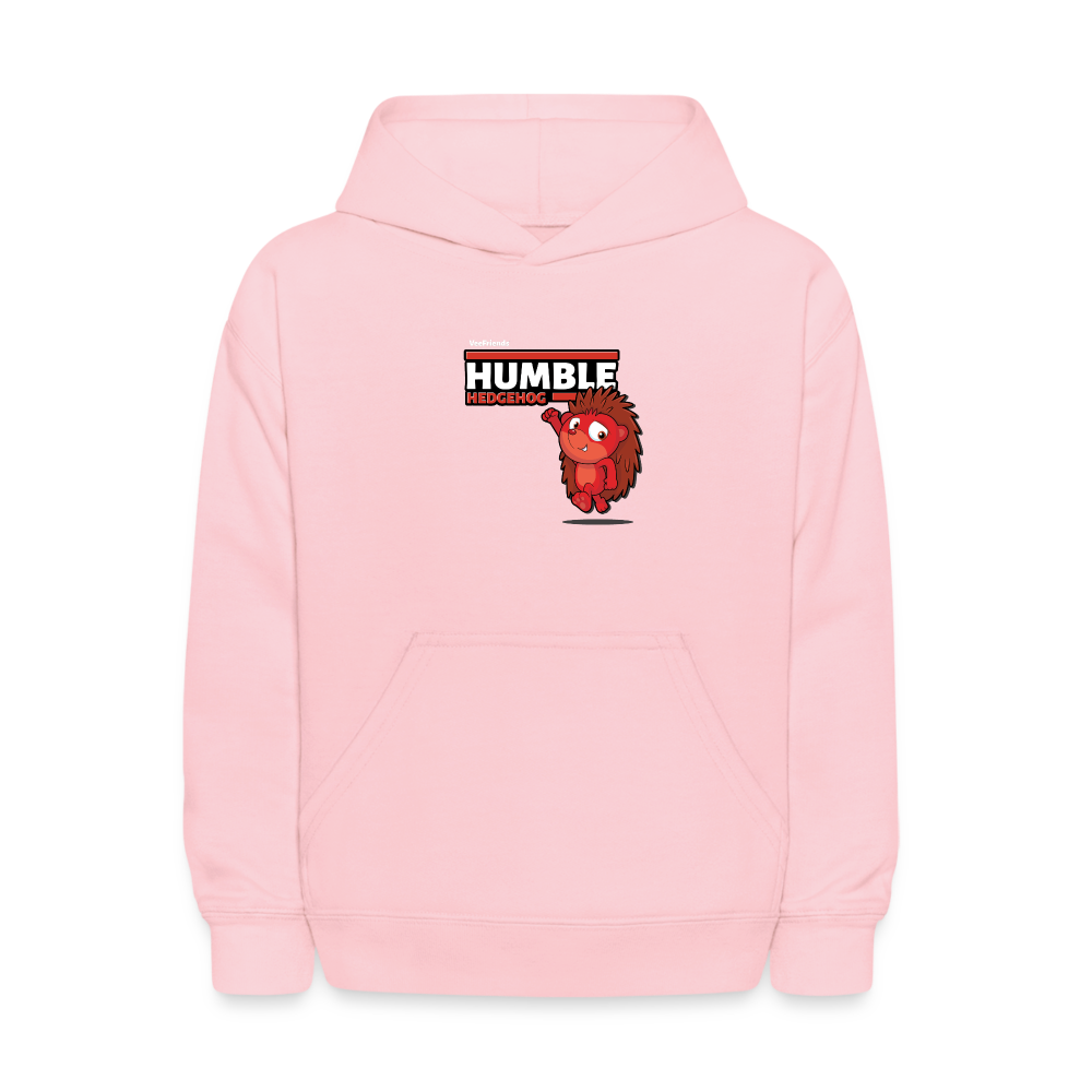 Humble Hedgehog Character Comfort Kids Hoodie - pink