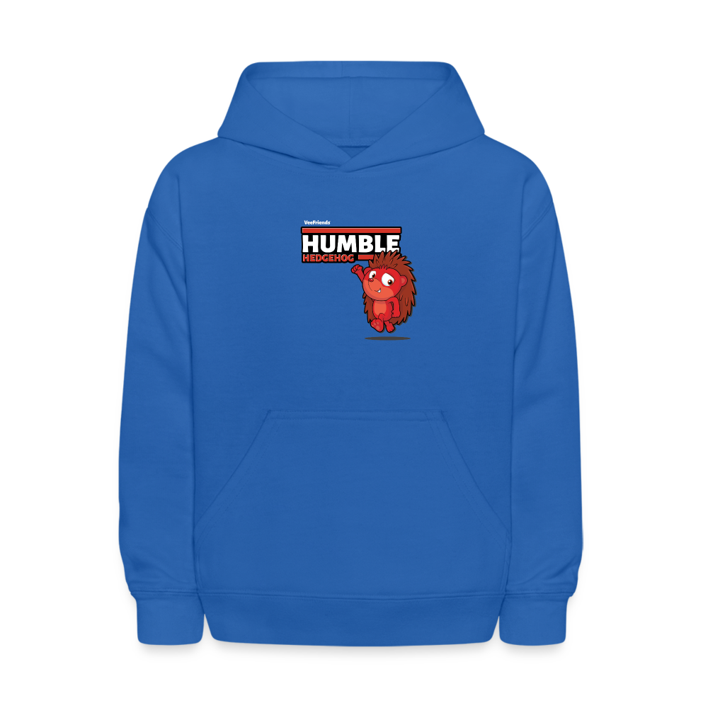 Humble Hedgehog Character Comfort Kids Hoodie - royal blue