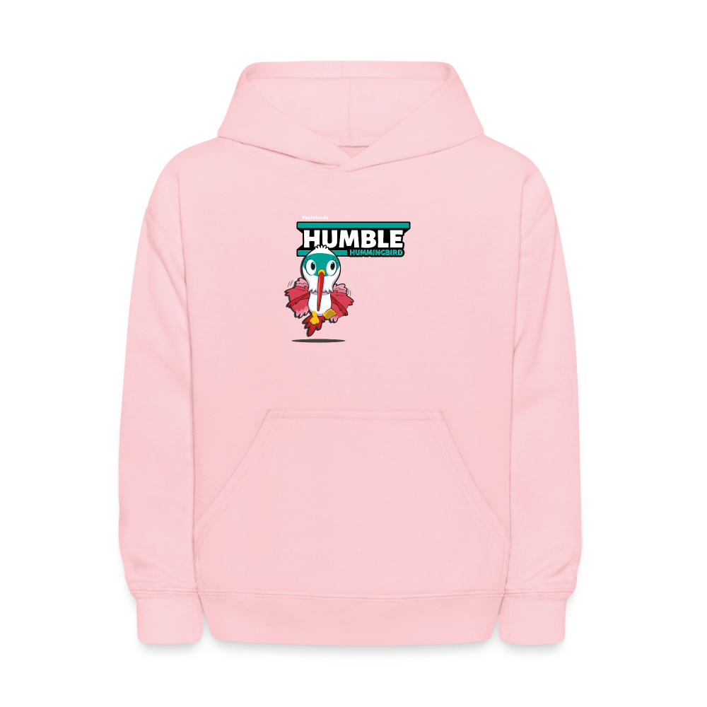 Humble Hummingbird Character Comfort Kids Hoodie - pink