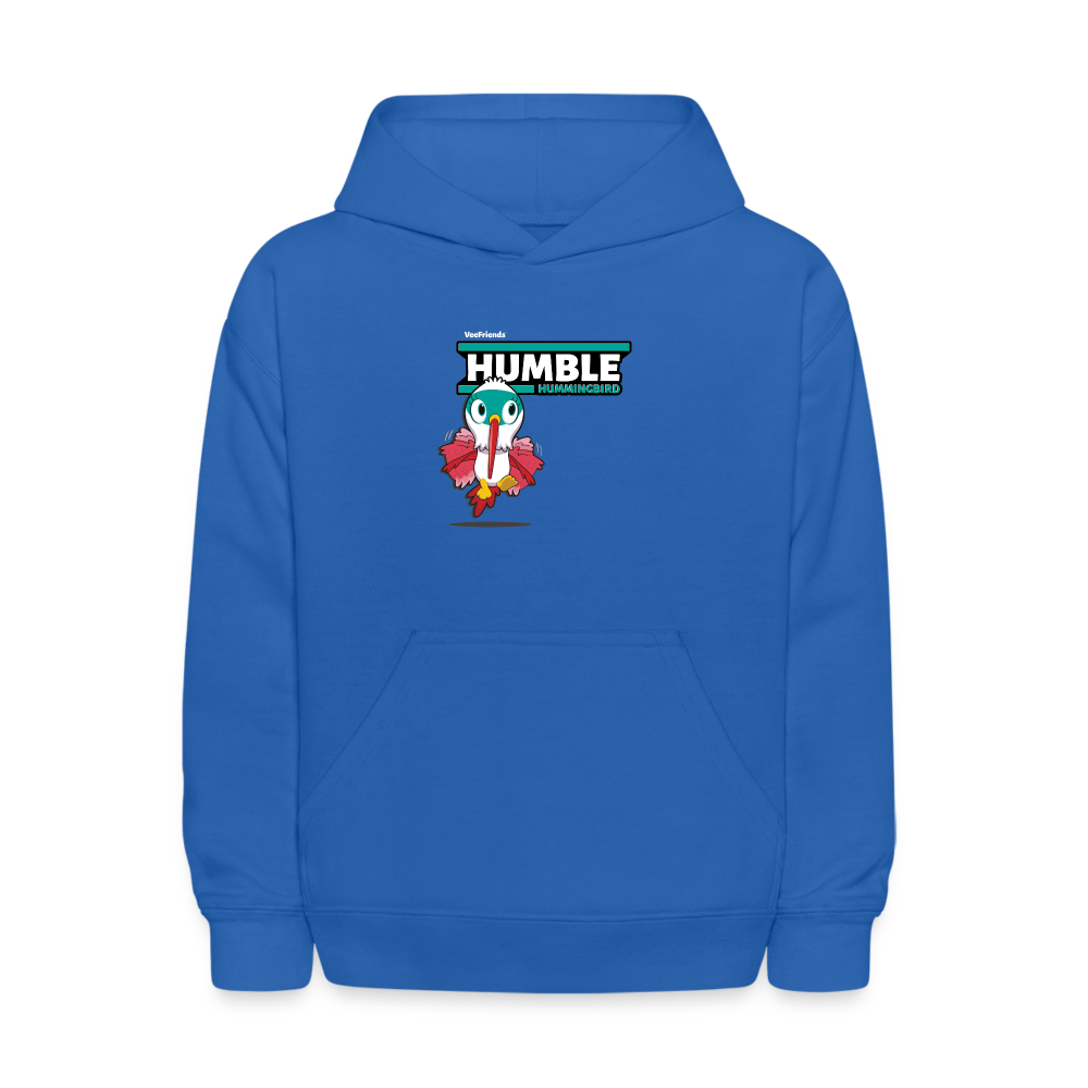 Humble Hummingbird Character Comfort Kids Hoodie - royal blue