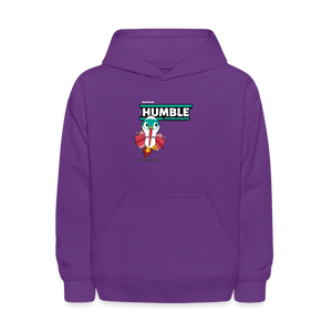 Humble Hummingbird Character Comfort Kids Hoodie - purple