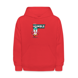 
            
                Load image into Gallery viewer, Humble Hummingbird Character Comfort Kids Hoodie - red
            
        
