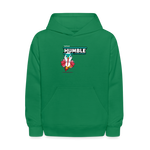 Humble Hummingbird Character Comfort Kids Hoodie - kelly green